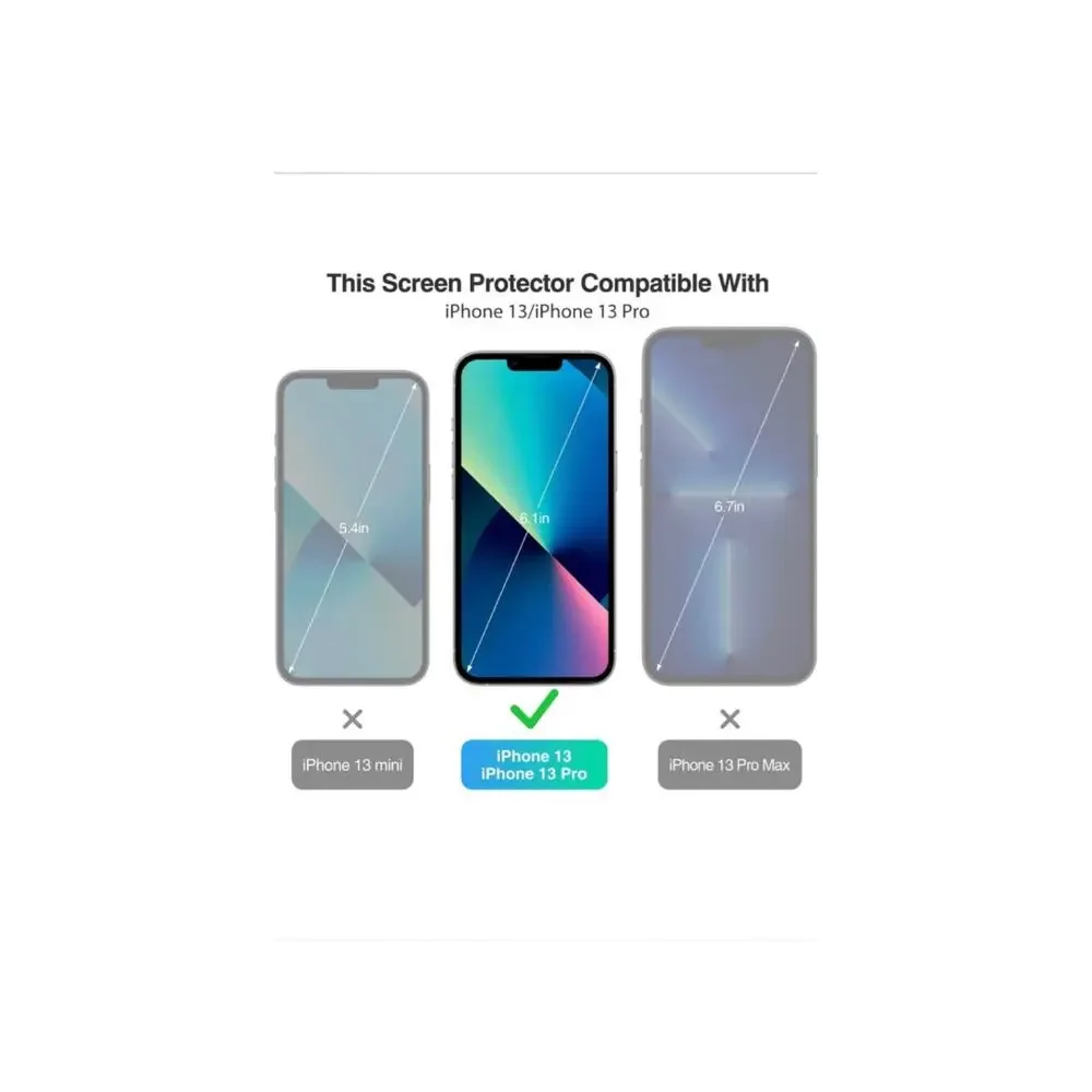 iPhone 13 Pro Screen Protector 6 All Together 2 Pack